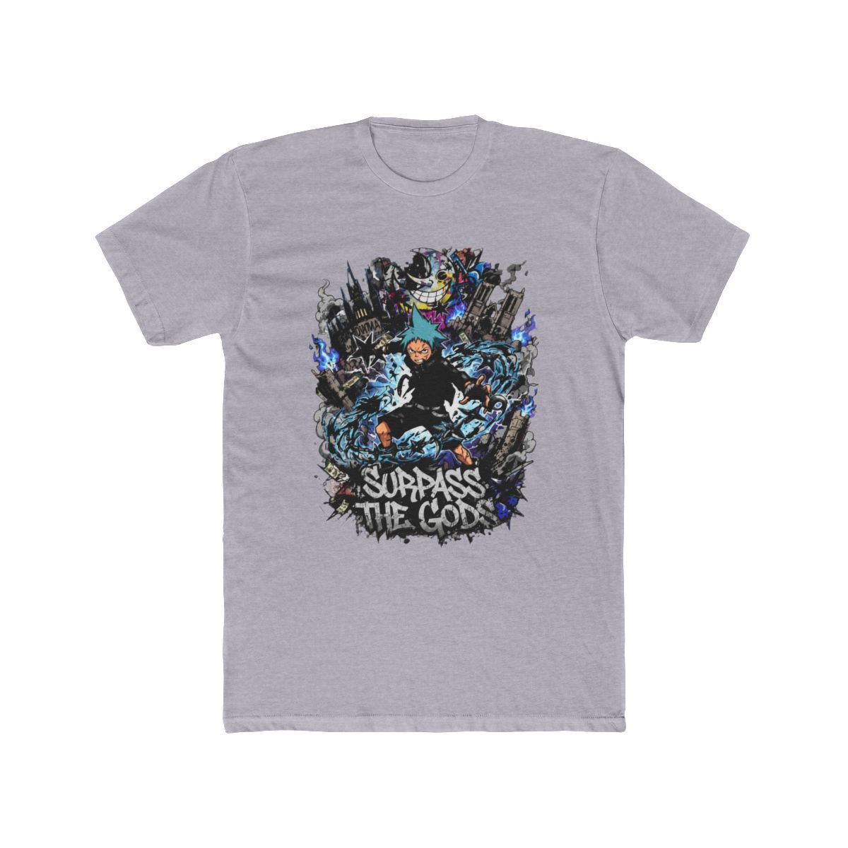 Explosive Black Star Art T Shirt | Soul Eater - alternate angle 5, merchandise