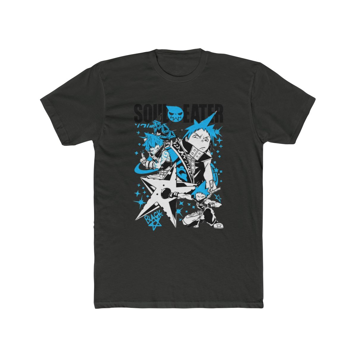 HUBGO Anime Soul Eater T Shirt, Maka Albarn, Death The Kid, Black Star, Short Sleeve Tee, Kids, Size: Small - alternate angle 5, merchandise