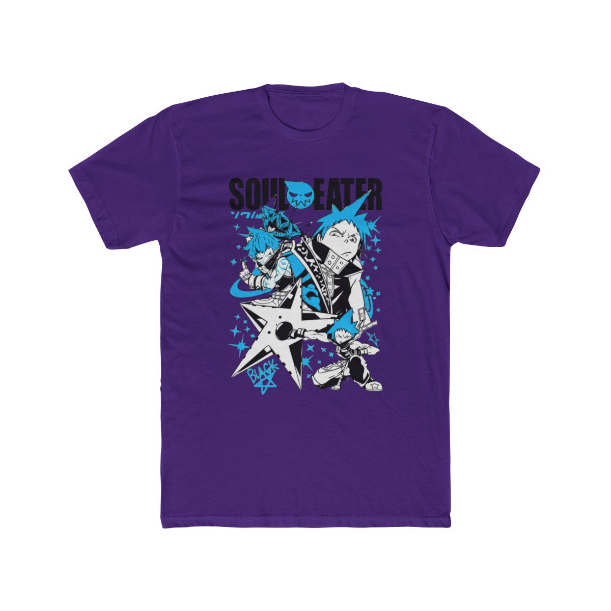 HUBGO Anime Soul Eater T Shirt, Maka Albarn, Death The Kid, Black Star, Short Sleeve Tee, Kids, Size: Small